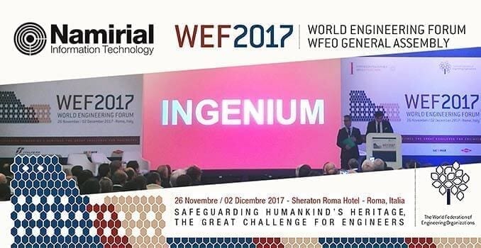 Namirial Official Sponsor WEF 2017